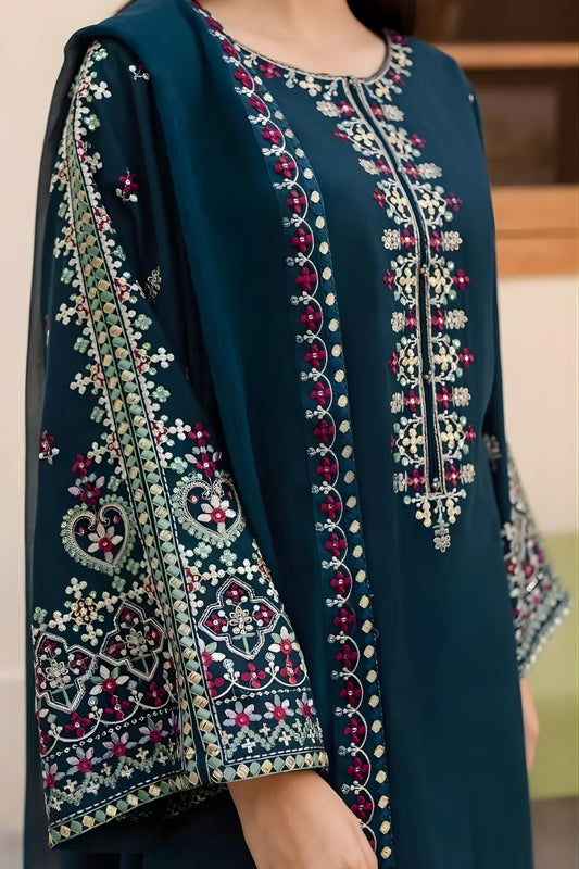 Embroidere Dhanak Suit – 3 Piece MB-NRP-007