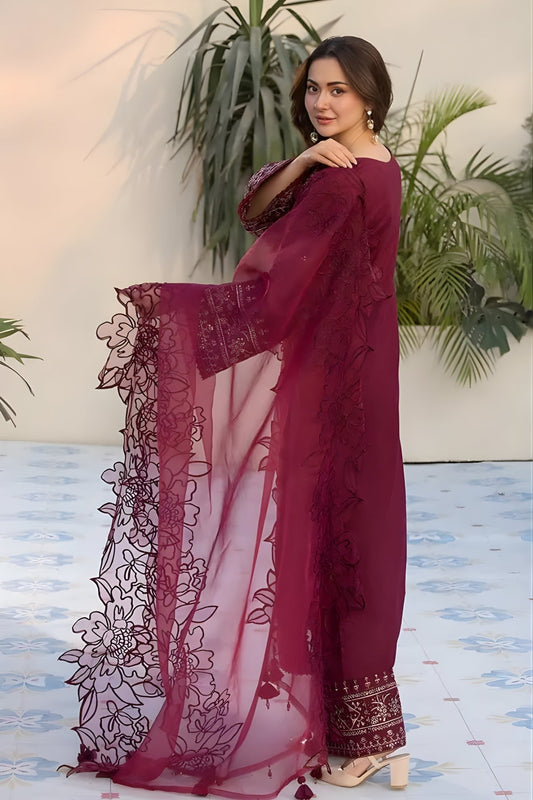 Embroidered Lawn Suit – 3 Piece MB-NRP-017