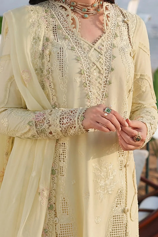 Qalamkar Embroidered Lawn Suit – 3 Piece (Chiffon Dupatta) MB-NRP-088