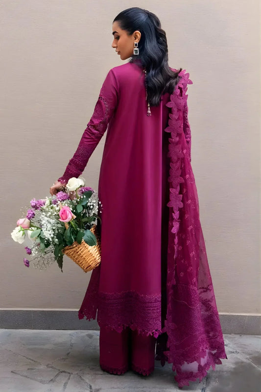 Embroidered Lawn Suit – 3 Piece (Slub Net Dupatta) MB-NRP-114