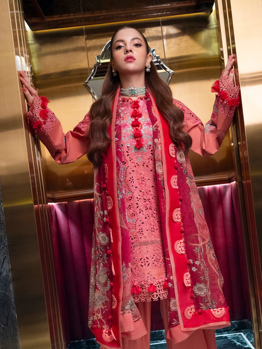 Jade Embroidered Lawn Suit – 3 Piece (Monarch Digital Printed Dupatta) MB-NRP-137