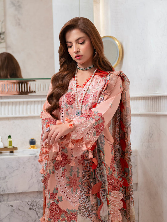 Jade Embroidered Lawn Suit – 3 Piece (Monarch Digital Printed Dupatta) MB-NRP-132