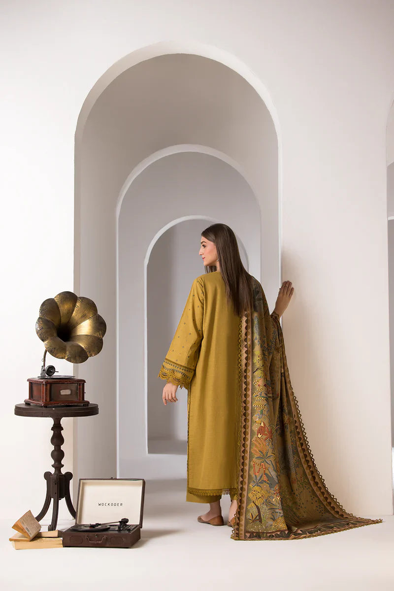 Embroidered Dhanak Suit – 3 Piece MB-NRP-078