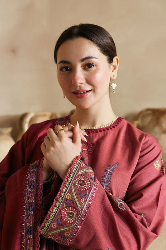 Embroidered Dhanak Suit – 3 Piece MB-NRP-074