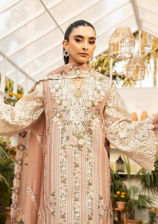 Elaf Premium Embroidered Lawn Suit – 3 Piece (Slub Net Dupatta) MB-NRP-148