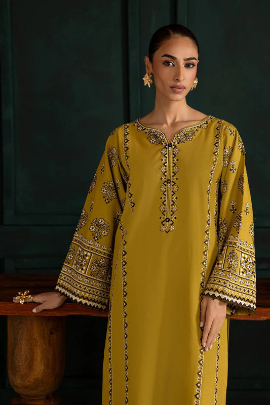 Embroidered Dhanak Suit – 3 Piece MB-NRP-055