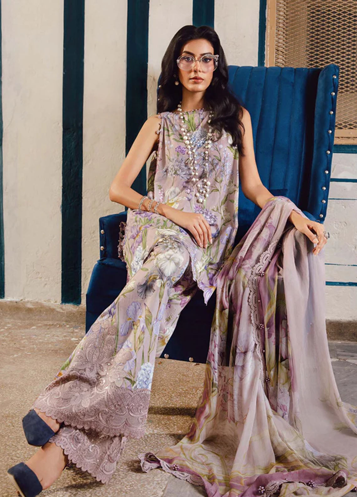 Maria.B. Printed Lawn Suit – 3 Piece MB-NRP-049