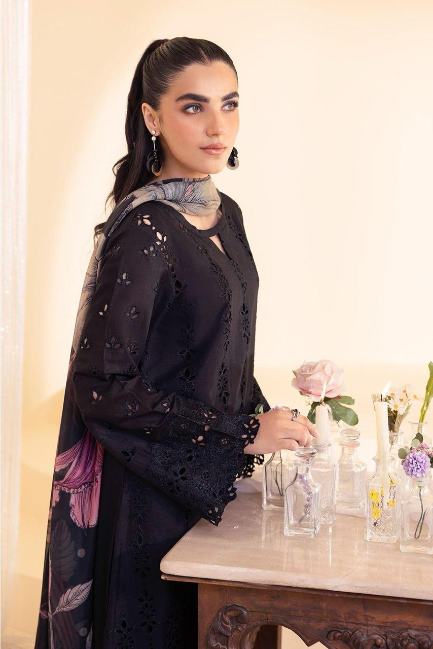 Chikankari Lawn Suit – 3 Piece (Silk Dupatta) MB-NRP-165
