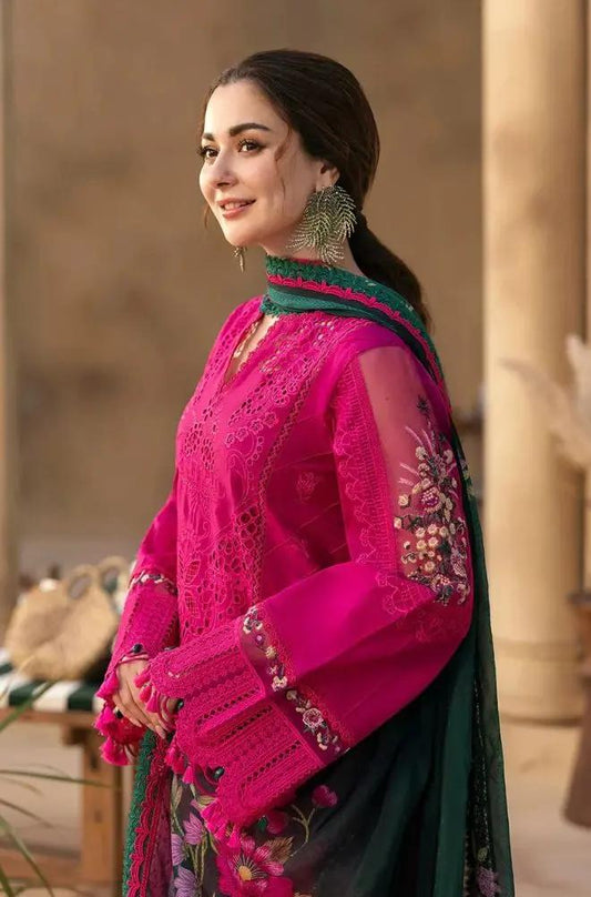 Embroidered Lawn Suit – 3 Piece (Printed Dupatta) MB-NRP-013