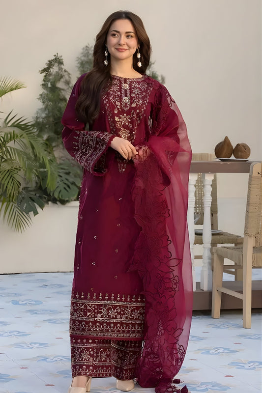 Embroidered Lawn Suit – 3 Piece MB-NRP-017