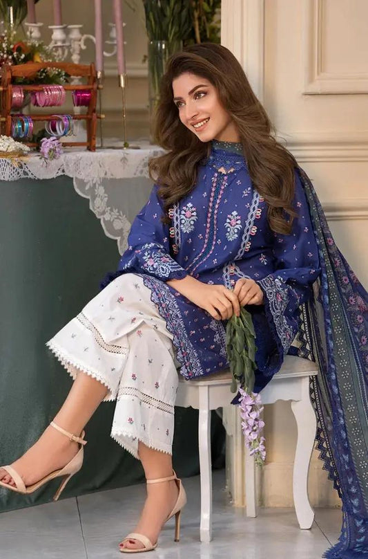 Embroidered Lawn Suit – 3 Piece MB-NRP-021