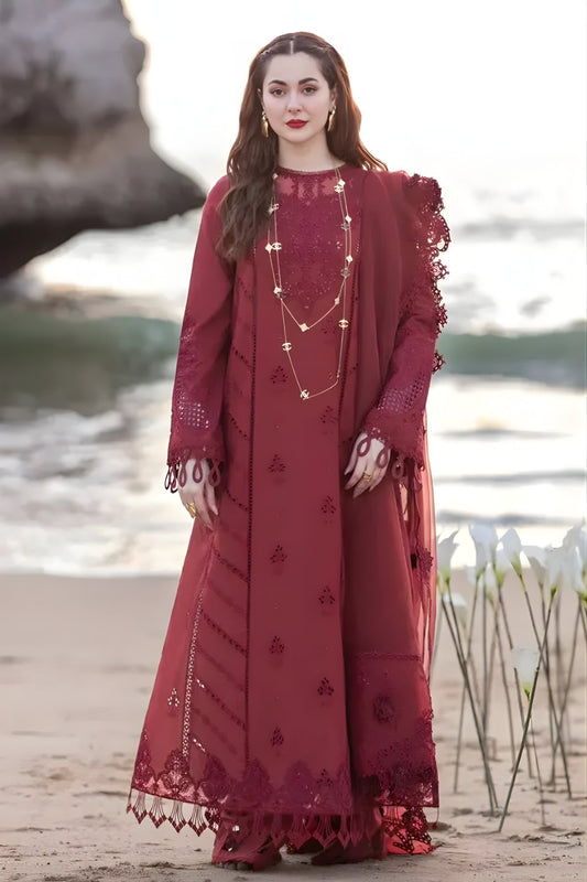 Embroidered Lawn Suit – 3 Piece MB-NRP-025