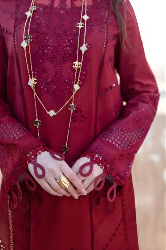 Embroidered Lawn Suit – 3 Piece MB-NRP-025