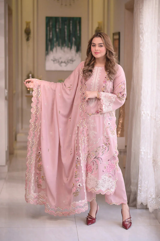 Embroidered Lawn Suit – 3 Piece MB-NRP-029