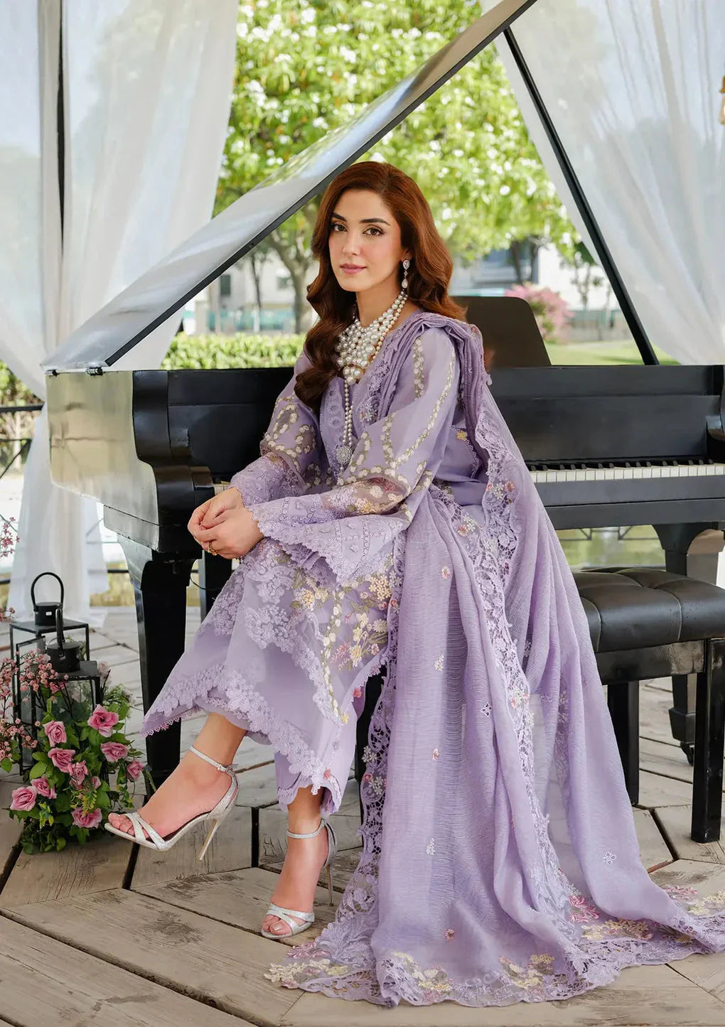 Embroidered Lawn Suit – 3 Piece MB-NRP-030