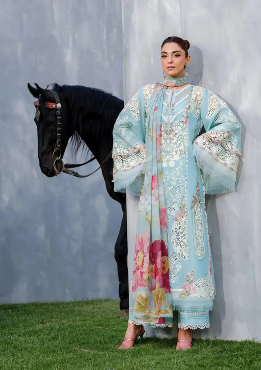 Embroidered Lawn Suit – 3 Piece MB-NRP-034