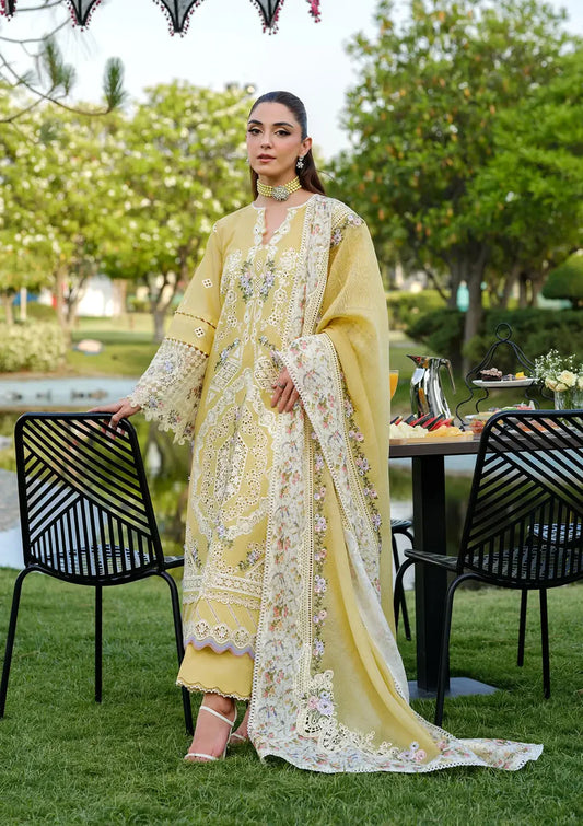 Luxury Embroidered Lawn Suit – 3 Piece MB-NRP-003