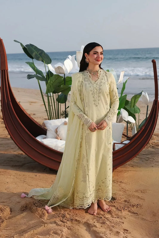 Qalamkar Embroidered Lawn Suit – 3 Piece (Chiffon Dupatta) MB-NRP-088
