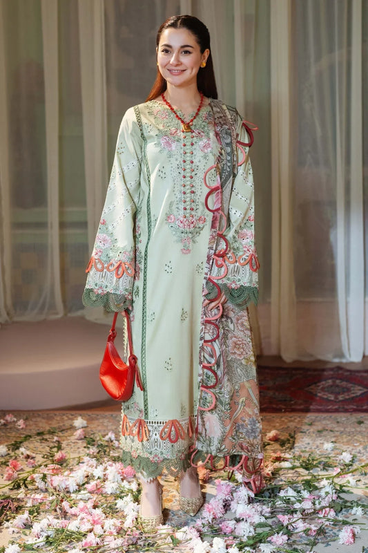 Jade Embroidered Lawn Suit – 3 Piece (Munark Digital Printed Dupatta) MB-NRP-089