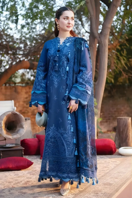 Jade Embroidered Lawn Suit – 3 Piece (Monark Digital Printed Dupatta) MB-NRP-096
