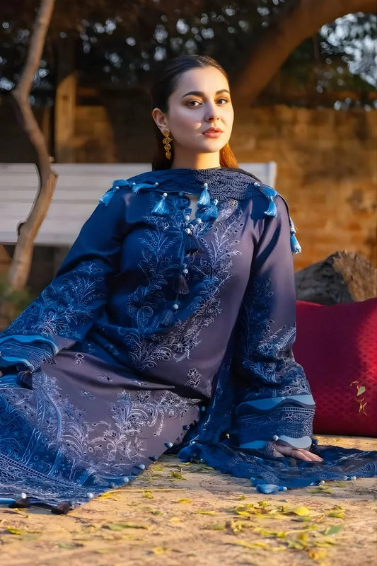 Jade Embroidered Lawn Suit – 3 Piece (Monark Digital Printed Dupatta) MB-NRP-096