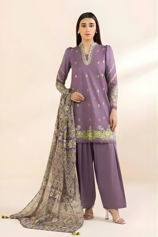 Sapphire Embroidered Lawn Suit – 3 Piece (Chiffon Dupatta) MB-NRP-100