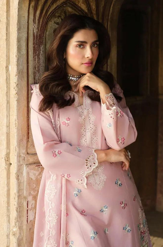 Lime Light Embroidered Lawn Suit – 3 Piece (Chiffon Dupatta) MB-NRP-106