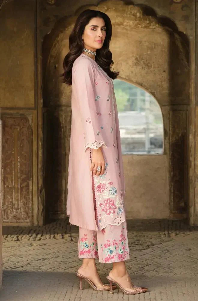 Lime Light Embroidered Lawn Suit – 3 Piece (Chiffon Dupatta) MB-NRP-106