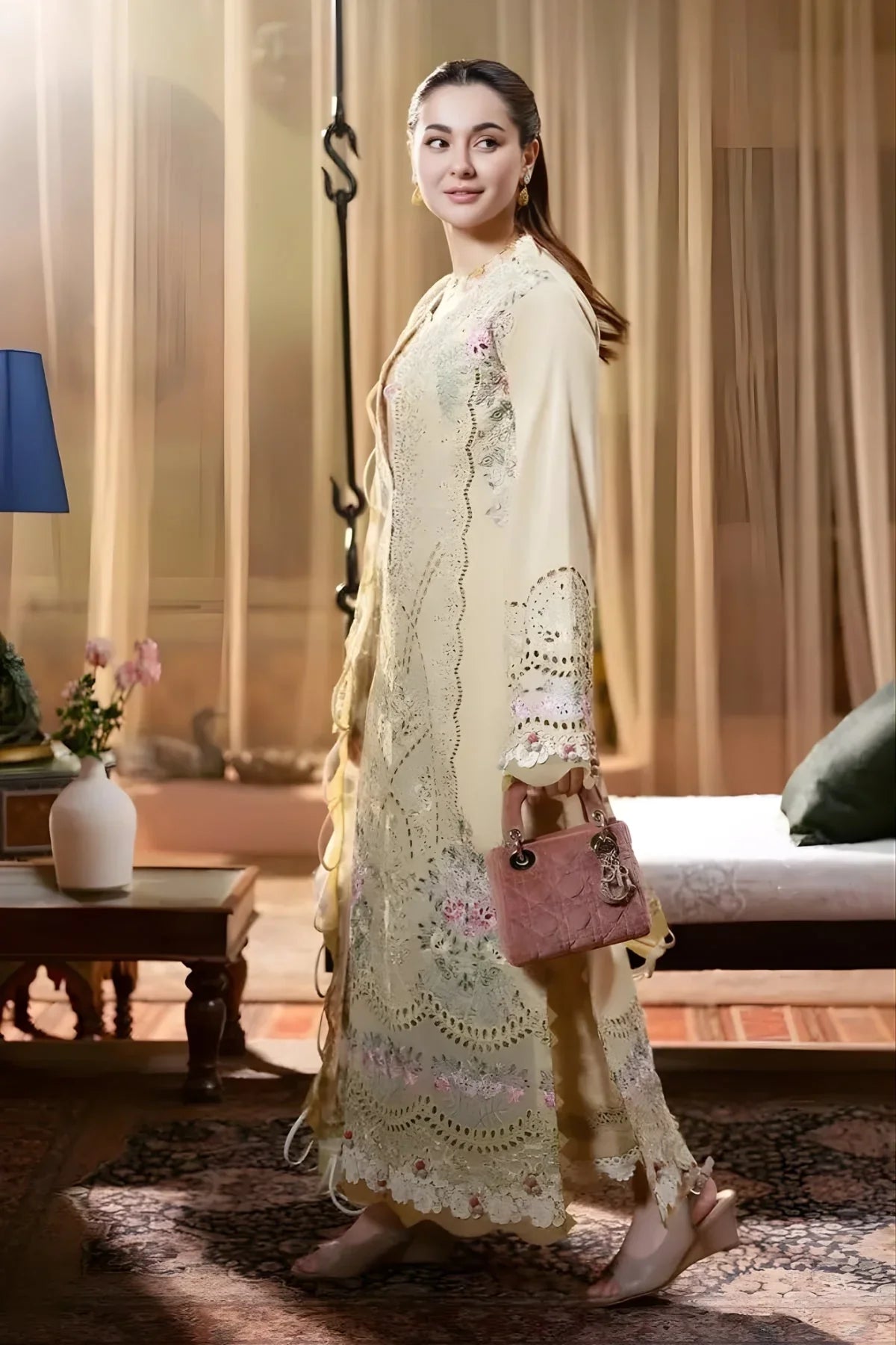 Embroidered Lawn Suit – 3 Piece (Chiffon Dupatta) MB-NRP-108