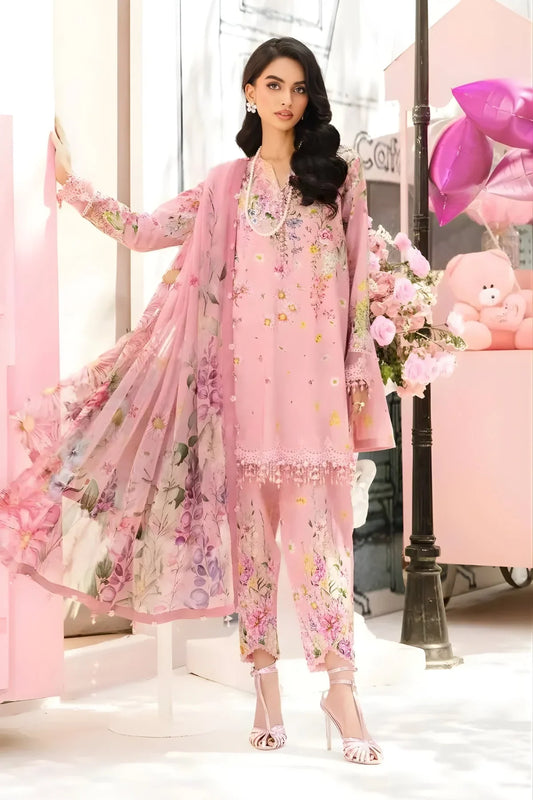 Maria B Printed Lawn Suit – 3 Piece (Banadora Shirt & Voil Dupatta) MB-NRP-110