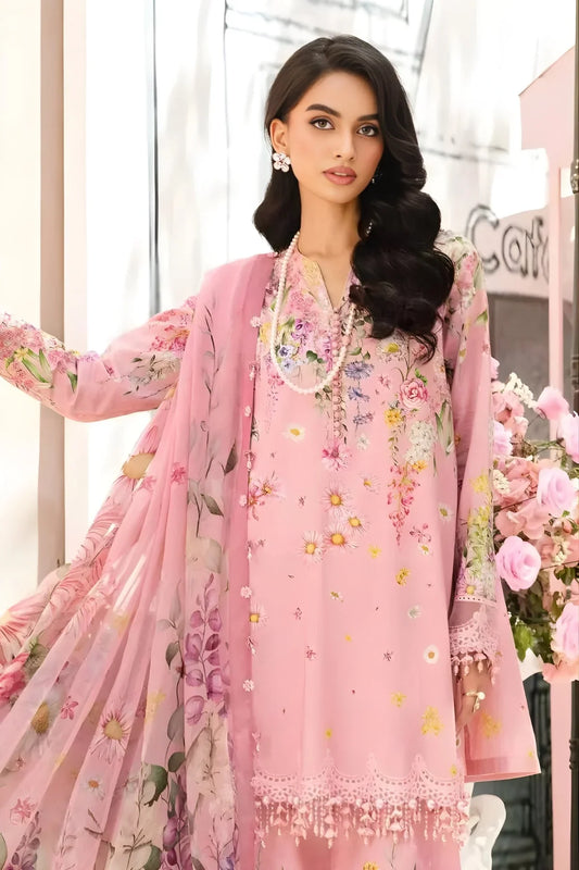 Maria B Printed Lawn Suit – 3 Piece (Banadora Shirt & Voil Dupatta) MB-NRP-110