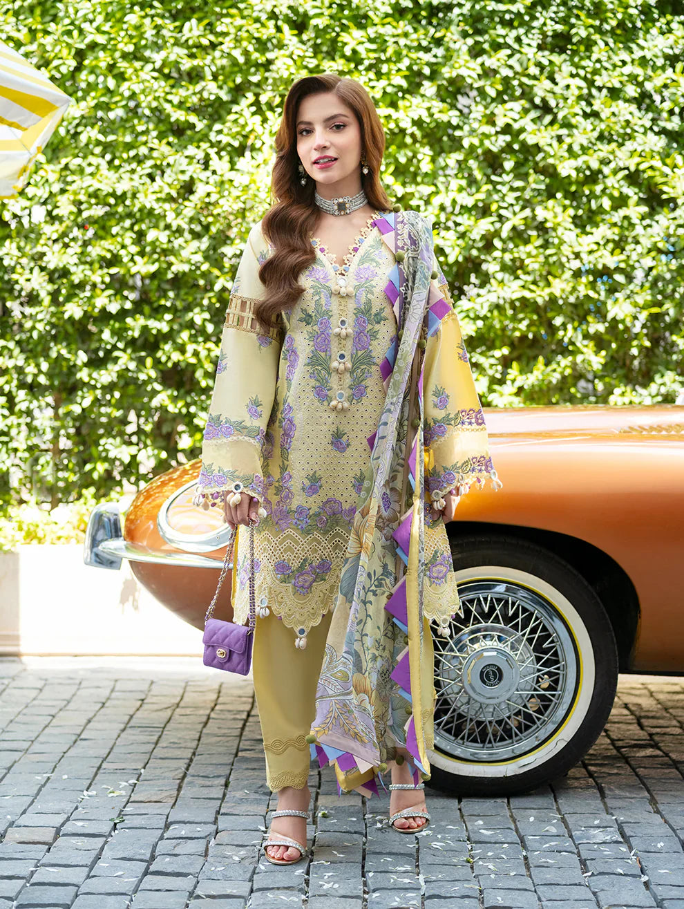 Jade Embroidered Lawn Suit – 3 Piece (Monarch Digital Printed Dupatta) MB-NRP-133