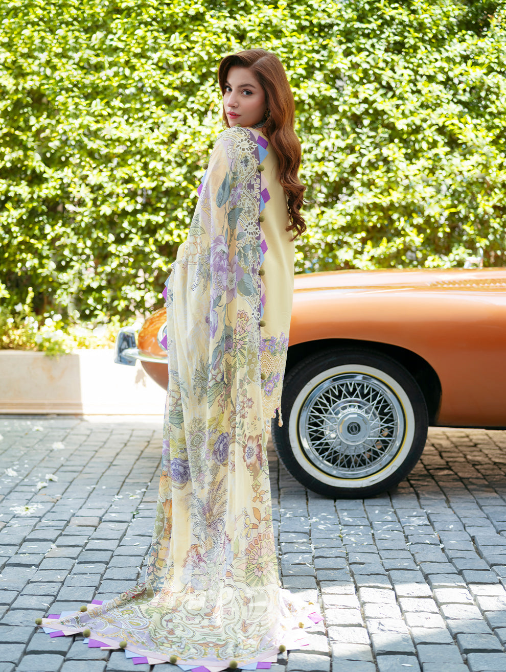 Jade Embroidered Lawn Suit – 3 Piece (Monarch Digital Printed Dupatta) MB-NRP-133