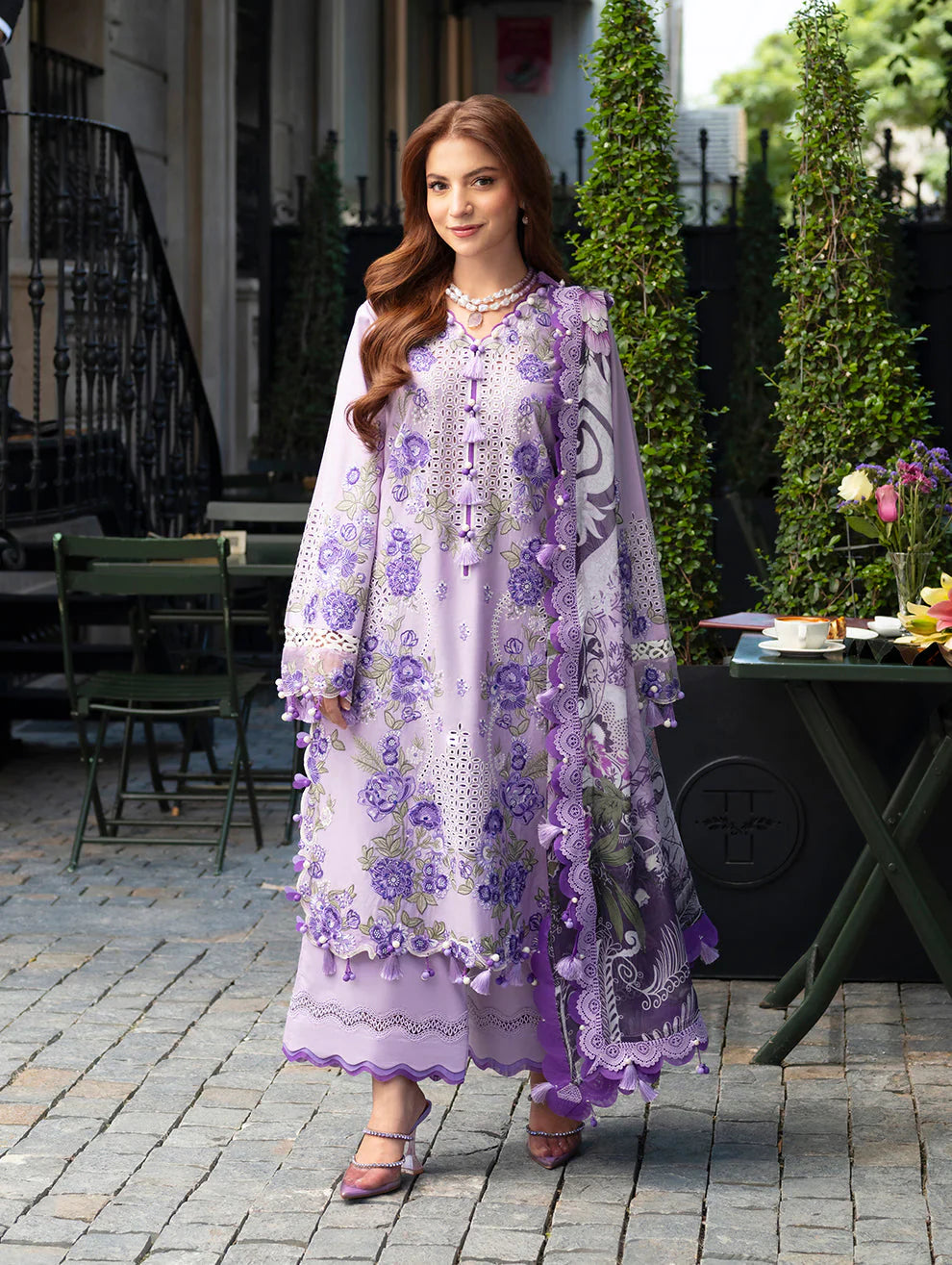 Jade Embroidered Lawn Suit – 3 Piece (Monarch Digital Printed Dupatta) MB-NRP-132