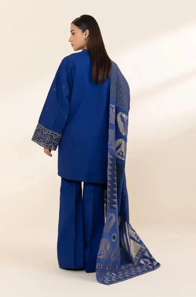 Embroidered Dhanak Suit – 3 Piece MB-NRP-079