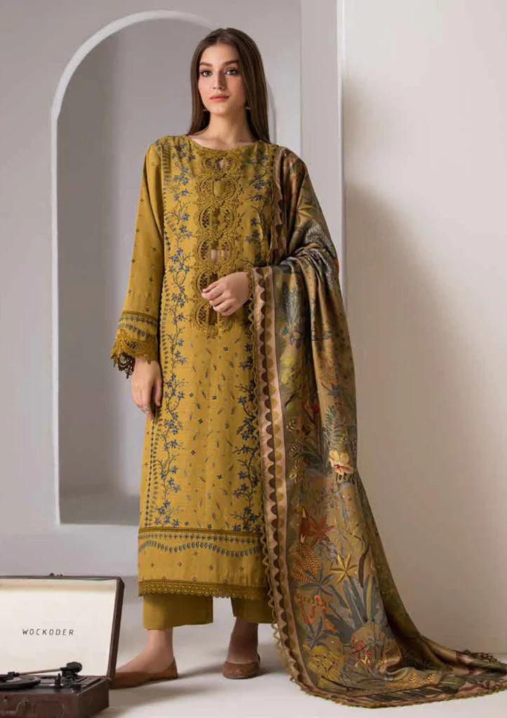 Embroidered Dhanak Suit – 3 Piece MB-NRP-078