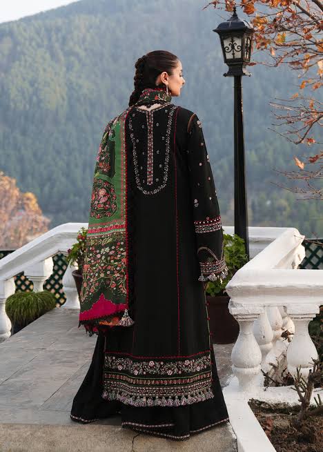 Embroidered Dhanak Suit – 3 Piece MB-NRP-068