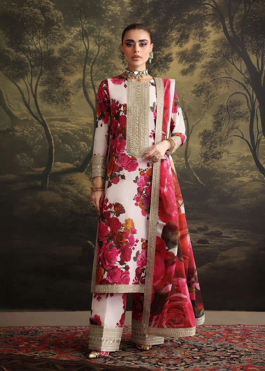 Embroidered Dhanak Suit – 3 Piece MB-NRP-064