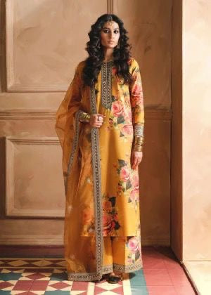 Embroidered Dhanak Suit – 3 Piece MB-NRP-062