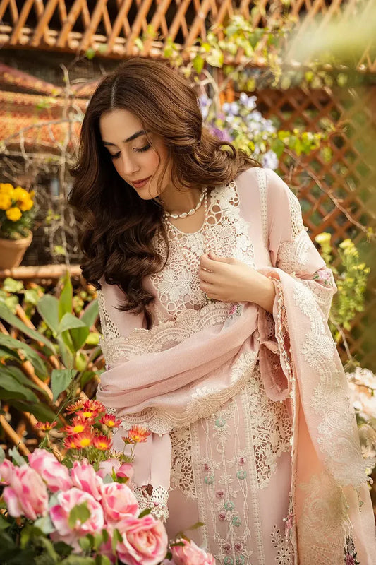 Elaf Premium Embroidered Lawn Suit – 3 Piece (Embroidered Slub Net Dupatta) MB-NRP-150