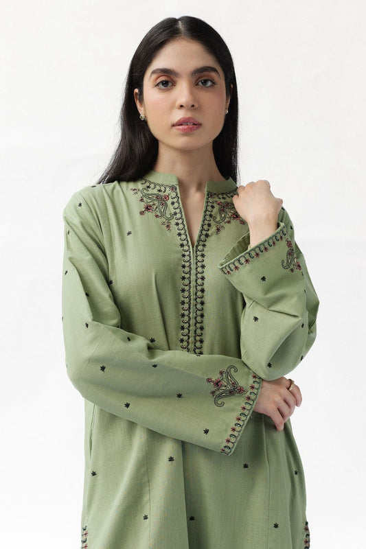 Embroidered Dhanak Suit – 3 Piece MB-NRP-054