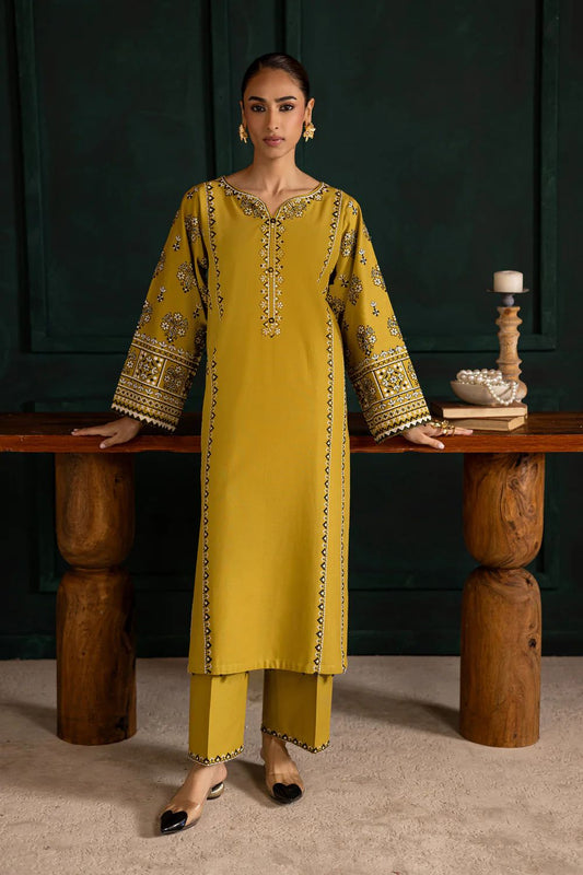 Embroidered Dhanak Suit – 3 Piece MB-NRP-055
