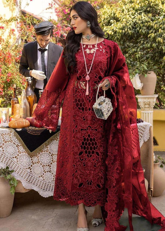 Luxury Lawn Embroidered Suit – 3 Piece MB-NRP-160