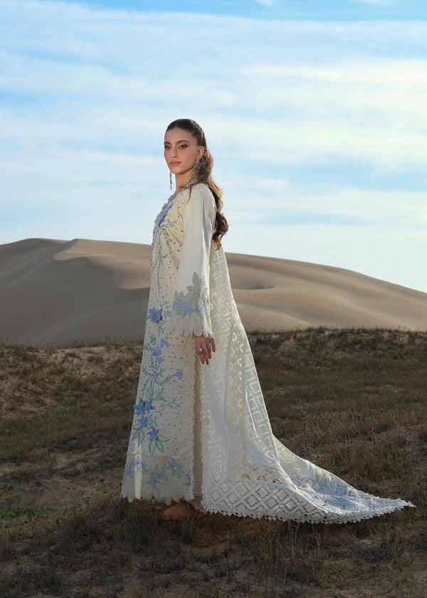 Chikan Kari Heavy Embroidered Lawn Suit – 3 Piece MB-NRP-172