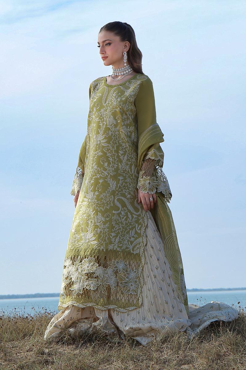 Chikan Kari Heavy Embroidered Lawn Suit – 3 Piece MB-NRP-172