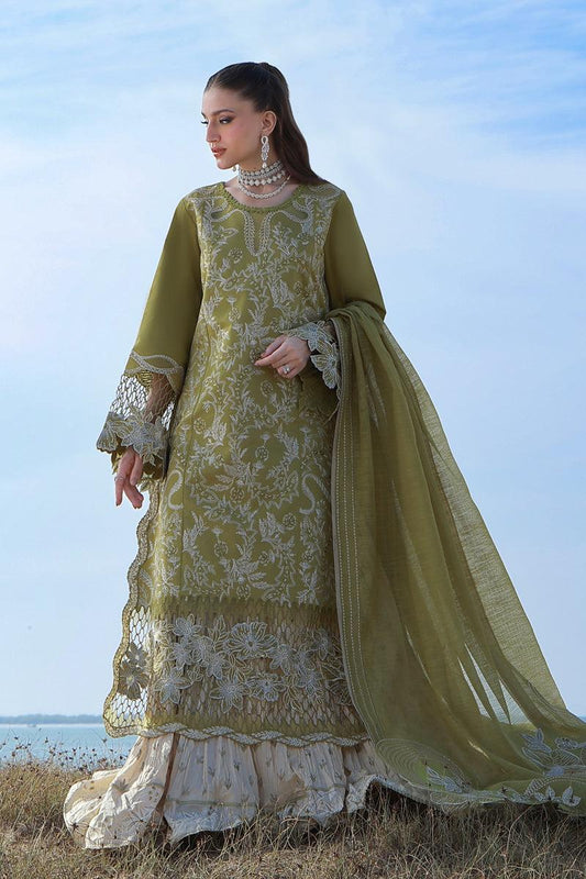 Chikan Kari Heavy Embroidered Lawn Suit – 3 Piece MB-NRP-172