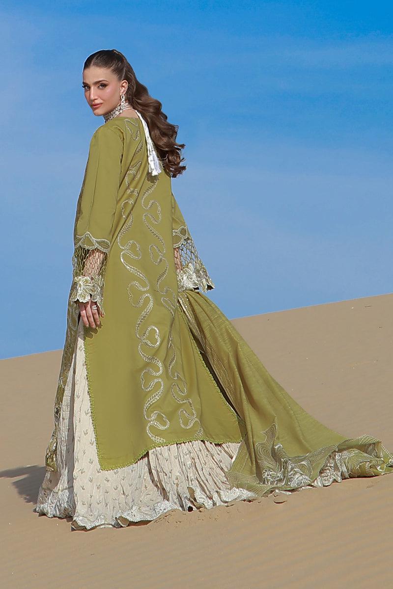 Chikan Kari Heavy Embroidered Lawn Suit – 3 Piece MB-NRP-172