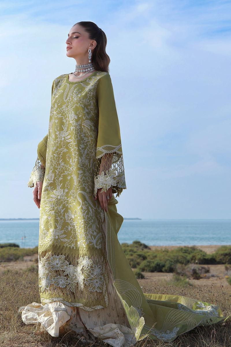 Chikan Kari Heavy Embroidered Lawn Suit – 3 Piece MB-NRP-172
