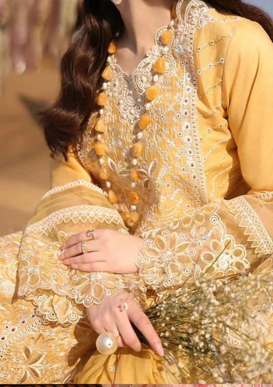 Chikankari Embroidered Lawn Suit – 3 Piece (Khaddi Net Embroidered Dupatta) MB-NRP-166
