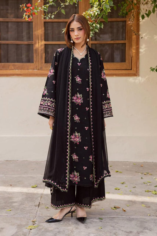 Premium Air-Jet Lawn Embroidered Suit – 3 Piece MB-NRP-158